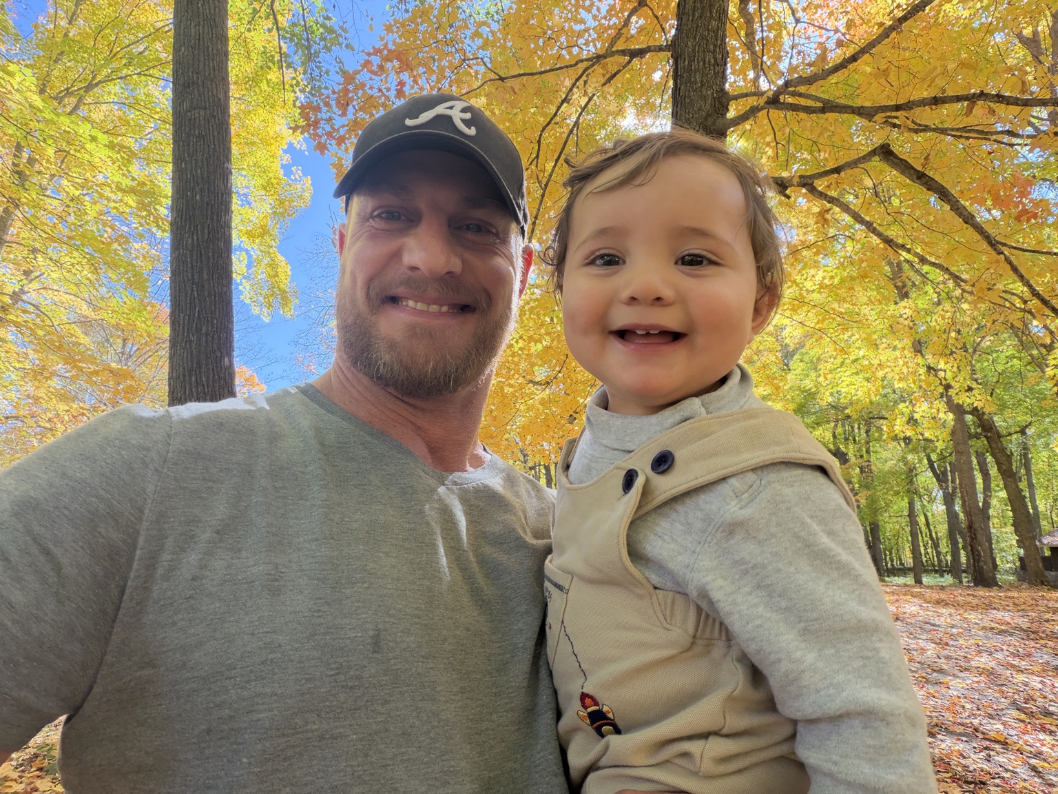 Steve enjoying a fall day outdoors